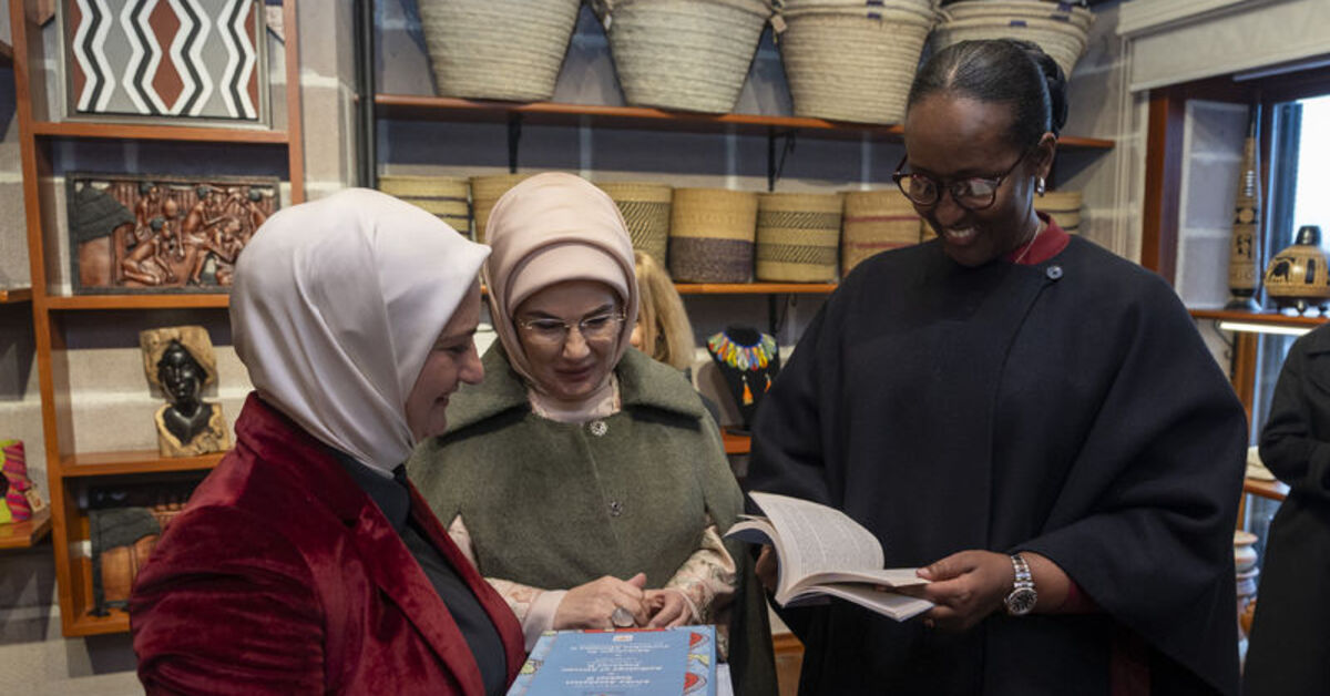 Emine Erdoğan, Ruanda Cumhurbaşkanının eşiyle görüştü