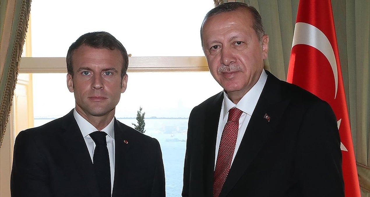 Cumhurbaşkanı Erdoğan, Macron ile görüştü