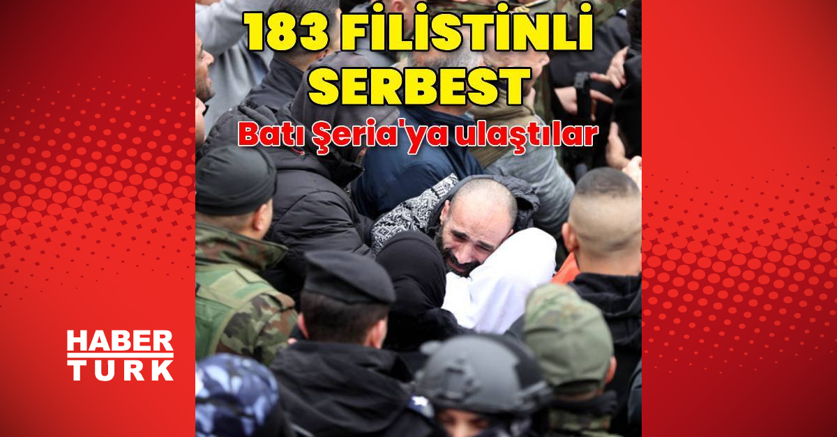 Filistinli 183 esir serbest kaldı