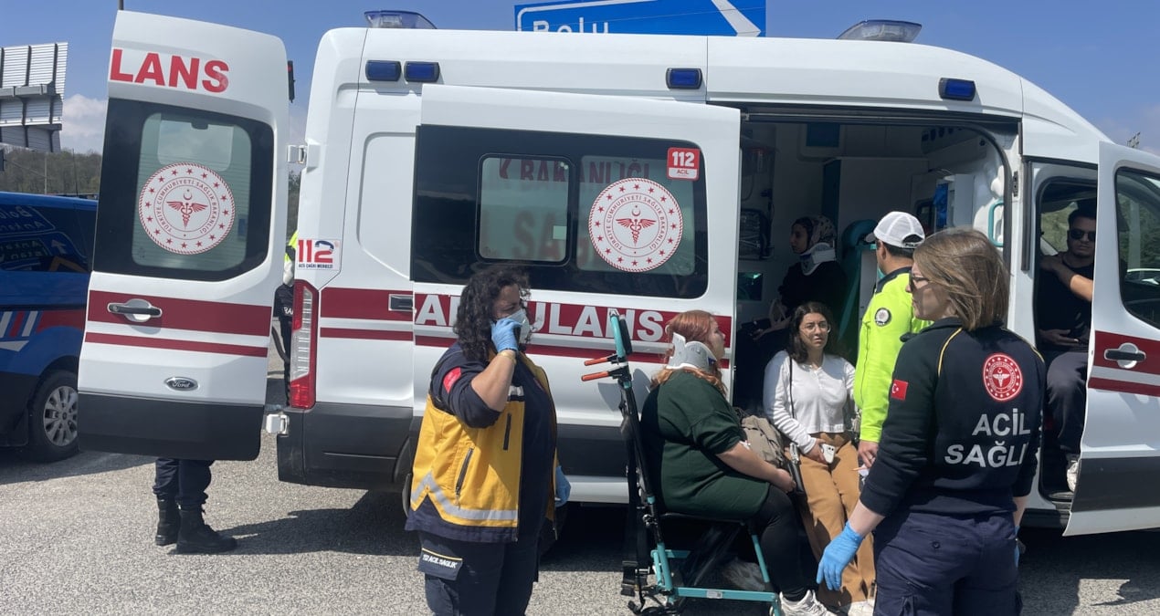 Bolu’da trafik kazası: 9 kişi yaralandı